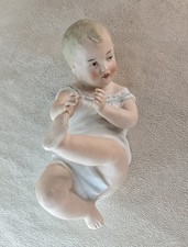 Gebrüder Heubach porcelaine Bébé De Piano Signé 1900 Jugendstil Petit Biscuit