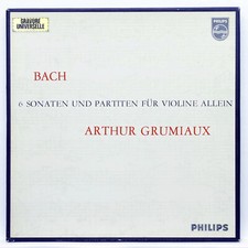 ARTHUR GRUMIAUX - JS BACH sonatas & partitas for violin PHILIPS 3xLPs box EX++