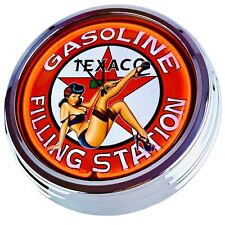 N-0893 " Pin-Up 2 Remplissage Station " Horloge Néon Déco Salon Bureau Atelier