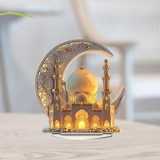 Décoration de château de lune en acrylique, pièce maîtresse 2D pour armoire,