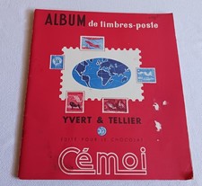  COLLECTION TIMBRES POSTE  ALBUM  YVERT ET TELLIER PUBLICITÉ CHOCOLAT CEMOI RARE