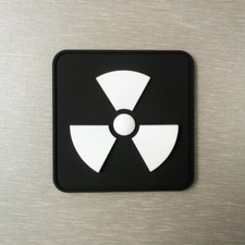 patch PVC trefle nucléaire phosphorescent BA 113, EAS