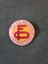 Boutonnière Émaillée, Syndicats Patronaux Du Bâtiment  Et Des TP, Vers 1960