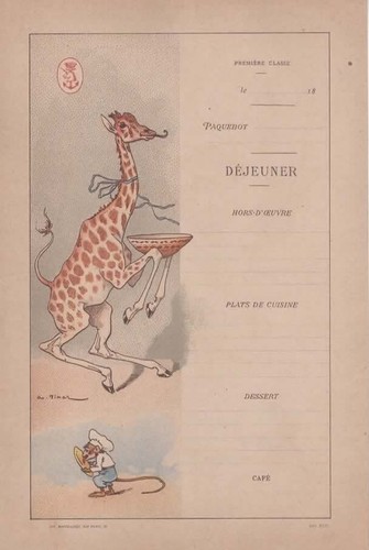 Menu bateau girafe - de, &
