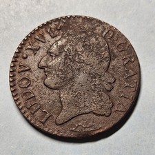Louis XVI 1/2 Sol  1780/79  & Aix En Provence FRANCE ROYAL 