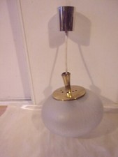 Lustre art déco globe ovale