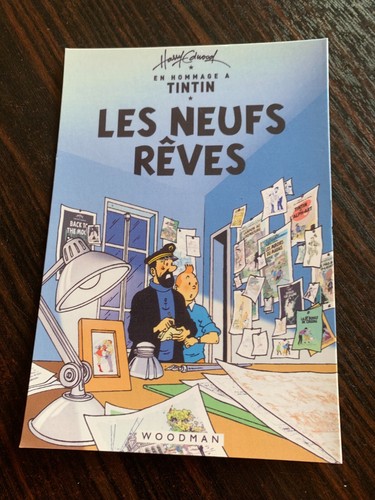 Carte postale 15x10 tintin - carte,