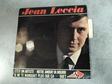 Jean Leccia Ep 45T C'est Un Artiste +3 Languette