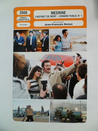 Carte fiche cinema 2008 - carte,
