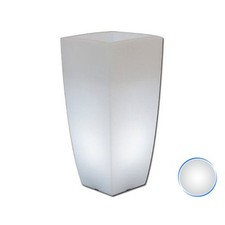 GRAND POT DE FLEURS LUMINEUX RÉSINE H90 HAUT AVEC LAMPE BLANCHE MADE EN ITALY