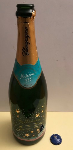 Bouteille champagne vide - bouteille,