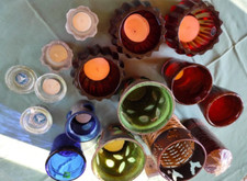 LOT de 14 BOUGEOIRS PHOTOPHORES VINTAGE POUR REVENDEUSE/REVENDEUR MARCHé