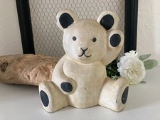 924⚜️ Décoration Statue Ours en Bois Hauteur 23 Cm