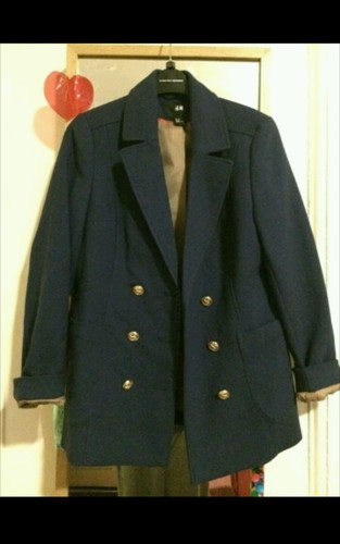 Veste laze bleu bouton - veste,