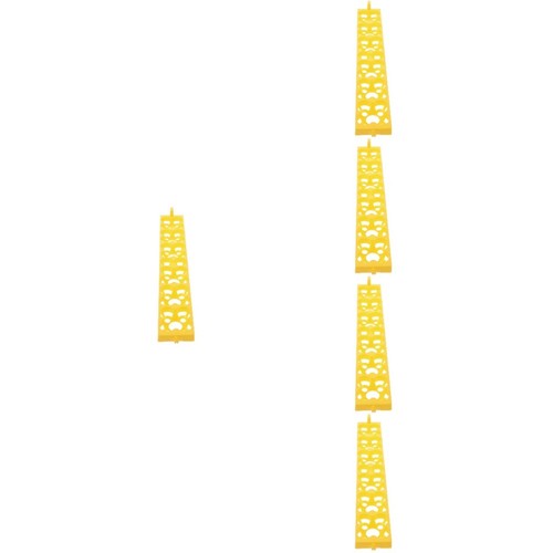 5pcs durable yellow plastic - 5pcs,