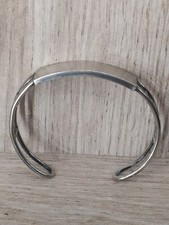 Bracelet Argent Gourmette Rigide, Parfait État Poinçon crabe 