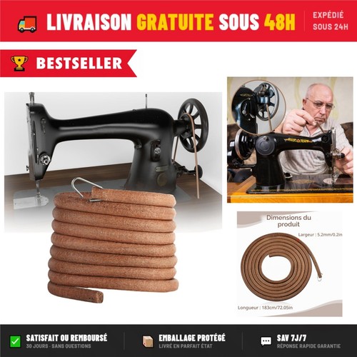 Courroie machine coudre en - à,