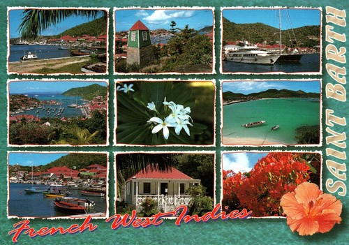 Saint barth carte multivues - carte,
