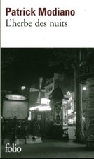 Livre poche l'herbe des nuits Patrick Modiano 2014 book 