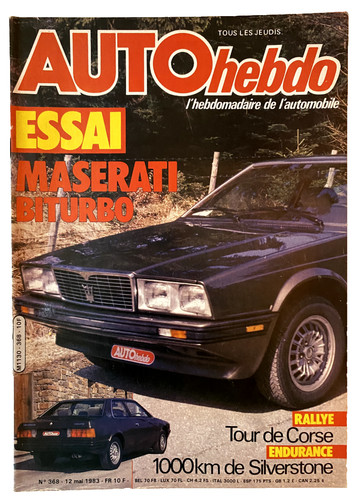 Auto hebdo numero 368 - numero,