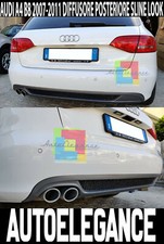 Audi A4 B8 Avant Berline 2007-2011 Diffuseur Arrière Sline - Gris Platine