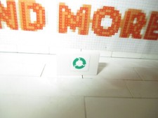 Lego - 1x Panel 1x2x1 Green Recycling Arrows Pattern 7991 4865pb031