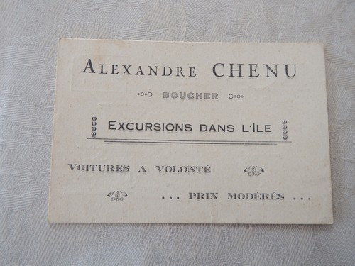 Ancienne carte visite - de,