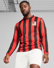  Ac Milan Puma Maillot Shirt LS 125th Anniversario Authentic 