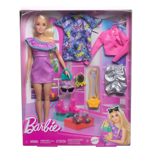 Coffret barbie party fashion - barbie,