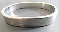 BRACELET JONC CALVIN KLEIN HOOK ACIER ARGENTÉ TBE