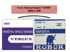 Verre de montre minéral bombé "MMB" Ø50 à 300 Ep 0,9/1 mm VERLUX ROBUR