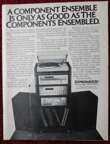 1980 pioneer component - pioneer,
