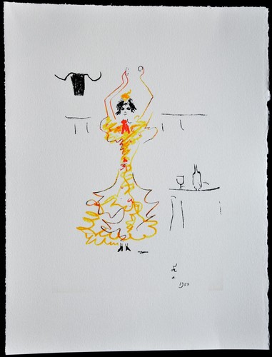 Lithographie jean cocteau - lithographie, "