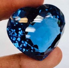 Topaze bleue de Londres 100 % naturelle de qualité supérieure de 68,5 carats
