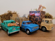 Vintage Corgi Daktari Safari Lot – Land Rover, Bedford Trucks + Animals –...