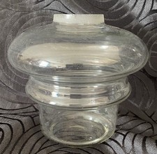 ancien Réservoir lampe à huile/à pétrole/ verre soufflé/