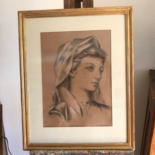 Tableau n63 dessin - portrait, de