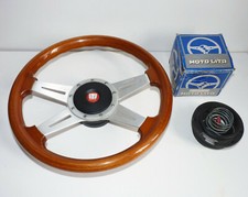 Pièce auto Honda - Moto-Lita - F79+ - Volant bois 4 fente + Moyeux noir + Klaxon