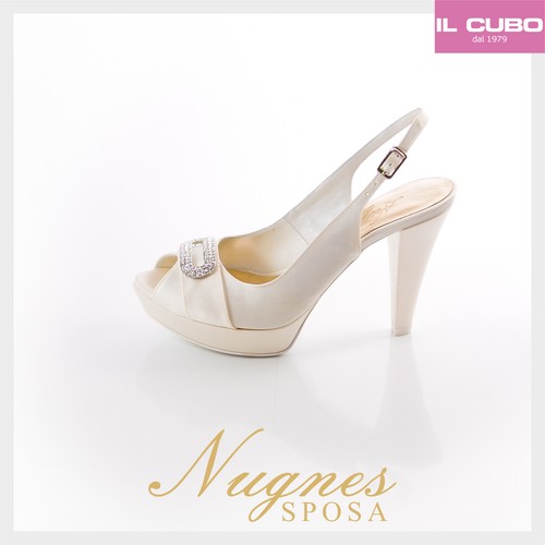 Scarpa sposa sandalo spuntato - sposa,