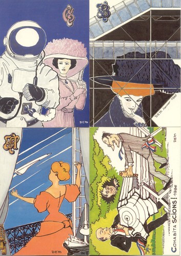 Lot cartes postales dem - cartes,