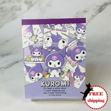 Kuromi Memo Pad | Sanrio Japan | Papeterie gothique Kawaii | Papier à notes p...