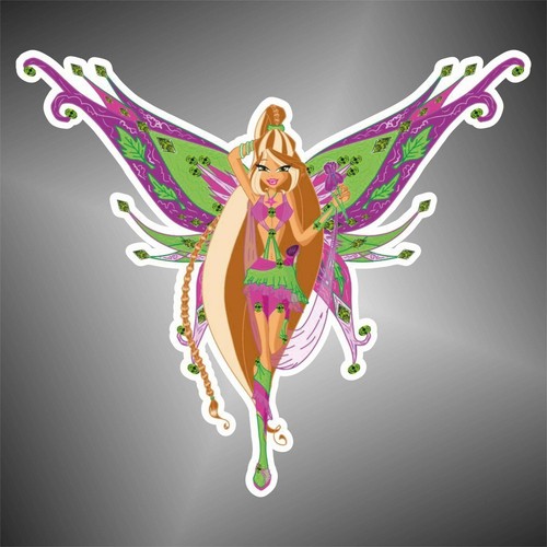 Autocollant winx flora decal - flora,