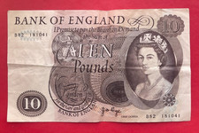 Beau billet de 10 Pounds "Bank of England" ND (1970 - 1975). Etat TTB/TTB+