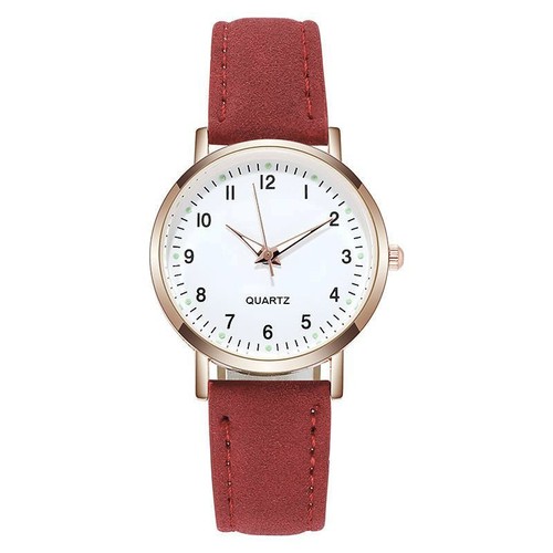 Montre chiffres rouge - et, or