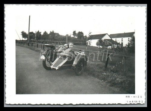 Photo ww2 vue - d'une, moto
