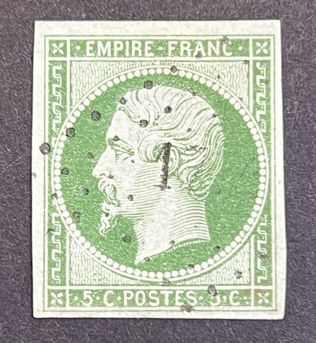 Timbre classique vert - timbre,