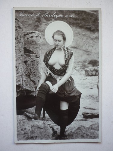 Cpa photo souvenir boulogne - photo,