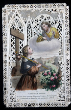 Image pieuse  dentelle canivet