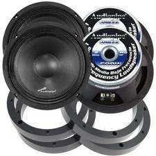 2 Pairs Audiopipe 8" 500W Mid