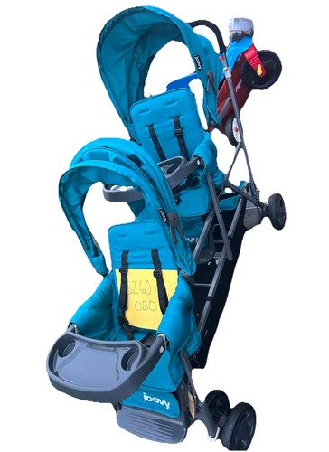 Joovy double stroller blue - stroller,